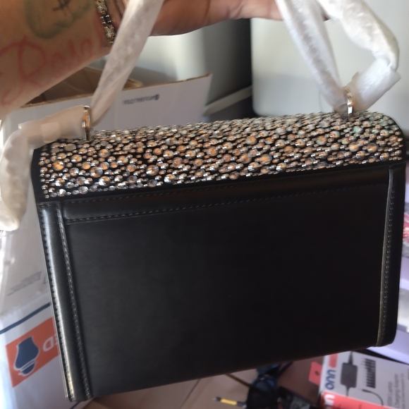 Michael Kors Black and Silver Studded Shoulder Bag - Picture 2 of 3
